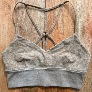 ALO Yoga Lavish Sports Bra - Size Small, Caramel Heather